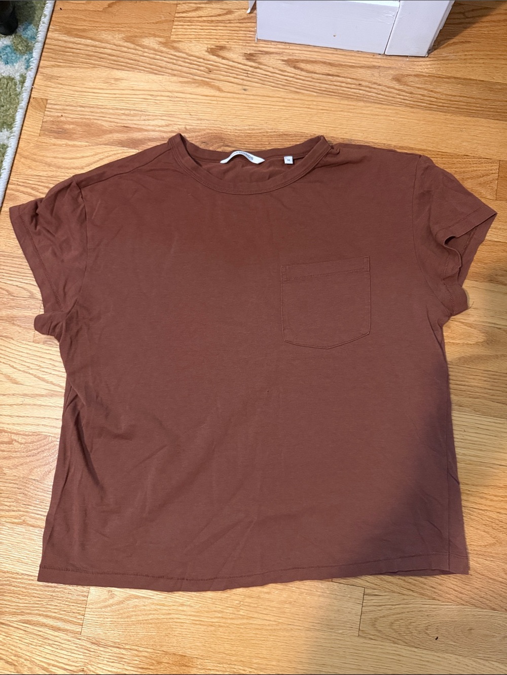 7 Diamonds Women's Short Sleeve Pocket Tee in Brown